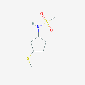 N-(3-methylsulfanylcyclopentyl)methanesulfonamide