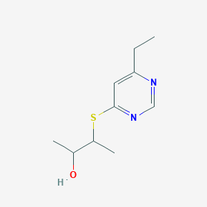 3-(6-Ethylpyrimidin-4-yl)sulfanylbutan-2-ol