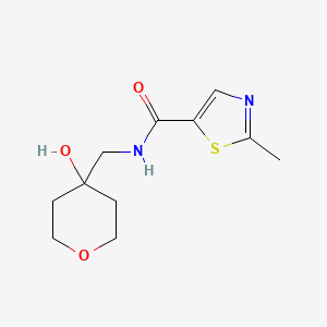 N-[(4-hydroxyoxan-4-yl)methyl]-2-methyl-1,3-thiazole-5-carboxamide