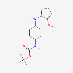 molecular formula C17H32N2O3 B6629111 tert-butyl N-[4-[(2-methoxycyclopentyl)amino]cyclohexyl]carbamate 