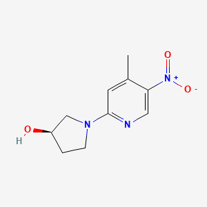 molecular formula C10H13N3O3 B6629121 (3R)-1-(4-methyl-5-nitropyridin-2-yl)pyrrolidin-3-ol 