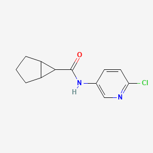 molecular formula C12H13ClN2O B6629204 N-(6-chloropyridin-3-yl)bicyclo[3.1.0]hexane-6-carboxamide 