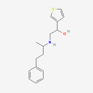 2-(4-Phenylbutan-2-ylamino)-1-thiophen-3-ylethanol