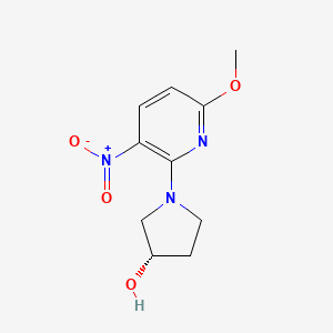 (3S)-1-(6-methoxy-3-nitropyridin-2-yl)pyrrolidin-3-ol