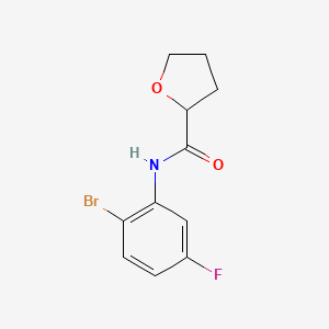 N-(2-bromo-5-fluorophenyl)oxolane-2-carboxamide