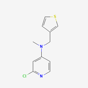 molecular formula C11H11ClN2S B6629255 2-chloro-N-methyl-N-(thiophen-3-ylmethyl)pyridin-4-amine 