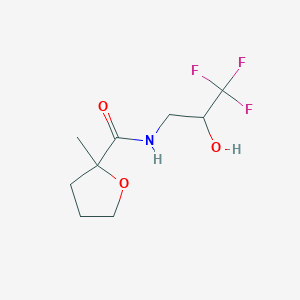 2-methyl-N-(3,3,3-trifluoro-2-hydroxypropyl)oxolane-2-carboxamide