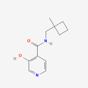 3-hydroxy-N-[(1-methylcyclobutyl)methyl]pyridine-4-carboxamide