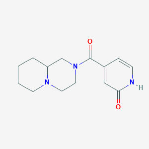 molecular formula C14H19N3O2 B6629299 4-(1,3,4,6,7,8,9,9a-octahydropyrido[1,2-a]pyrazine-2-carbonyl)-1H-pyridin-2-one 