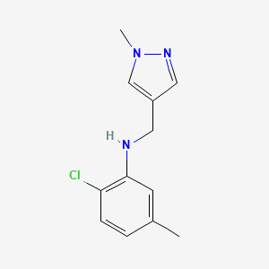 2-chloro-5-methyl-N-[(1-methylpyrazol-4-yl)methyl]aniline