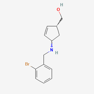 [(1R,4S)-4-[(2-bromophenyl)methylamino]cyclopent-2-en-1-yl]methanol