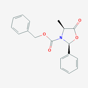 B066294 (2S,4S)-3-Benzyloxycarbonyl-4-methyl-2-phenyl-1,3-oxazolidin-5-one CAS No. 171860-41-6