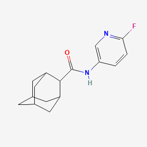 molecular formula C16H19FN2O B6629426 N-(6-fluoropyridin-3-yl)adamantane-2-carboxamide 