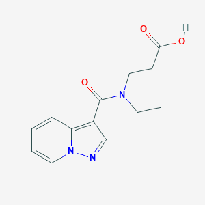 3-[Ethyl(pyrazolo[1,5-a]pyridine-3-carbonyl)amino]propanoic acid