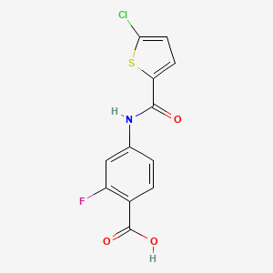4-[(5-Chlorothiophene-2-carbonyl)amino]-2-fluorobenzoic acid