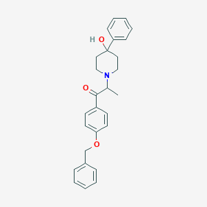 B066295 1-(4-Benzyloxyphenyl)-2-(4-hydroxy-4-phenyl-1-piperidyl)propan-1-one CAS No. 188591-61-9