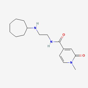 N-[2-(cycloheptylamino)ethyl]-1-methyl-2-oxopyridine-4-carboxamide