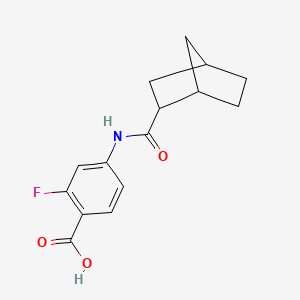 4-(Bicyclo[2.2.1]heptane-2-carbonylamino)-2-fluorobenzoic acid