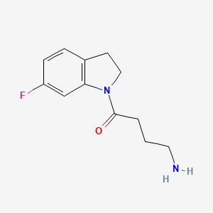 4-Amino-1-(6-fluoro-2,3-dihydroindol-1-yl)butan-1-one