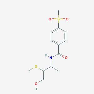 N-(4-hydroxy-3-methylsulfanylbutan-2-yl)-4-methylsulfonylbenzamide