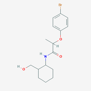 2-(4-bromophenoxy)-N-[2-(hydroxymethyl)cyclohexyl]propanamide