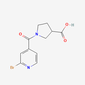 1-(2-Bromopyridine-4-carbonyl)pyrrolidine-3-carboxylic acid