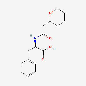 (2R)-2-[[2-(oxan-2-yl)acetyl]amino]-3-phenylpropanoic acid