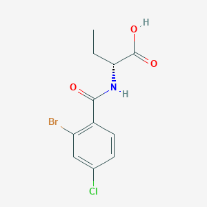 (2R)-2-[(2-bromo-4-chlorobenzoyl)amino]butanoic acid