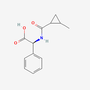 (2S)-2-[(2-methylcyclopropanecarbonyl)amino]-2-phenylacetic acid