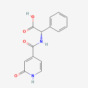 (2S)-2-[(2-oxo-1H-pyridine-4-carbonyl)amino]-2-phenylacetic acid