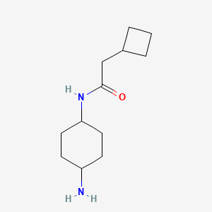 molecular formula C12H22N2O B6629634 N-(4-aminocyclohexyl)-2-cyclobutylacetamide 