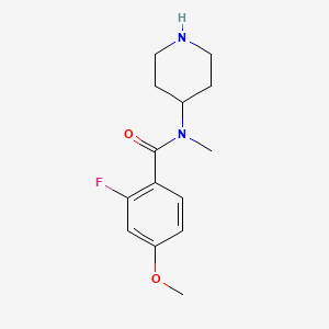 2-fluoro-4-methoxy-N-methyl-N-piperidin-4-ylbenzamide