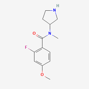 2-fluoro-4-methoxy-N-methyl-N-pyrrolidin-3-ylbenzamide