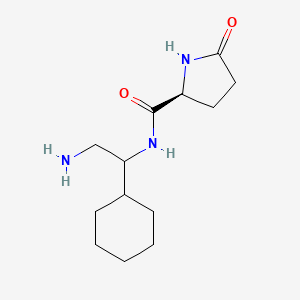 (2S)-N-(2-amino-1-cyclohexylethyl)-5-oxopyrrolidine-2-carboxamide