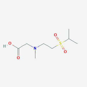 2-[Methyl(2-propan-2-ylsulfonylethyl)amino]acetic acid
