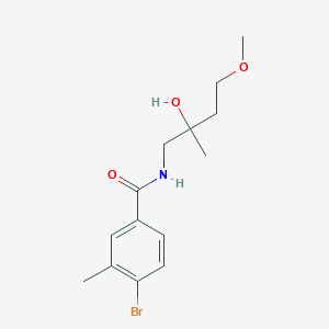 molecular formula C14H20BrNO3 B6630001 4-bromo-N-(2-hydroxy-4-methoxy-2-methylbutyl)-3-methylbenzamide 