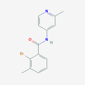 molecular formula C14H13BrN2O B6630007 2-bromo-3-methyl-N-(2-methylpyridin-4-yl)benzamide 