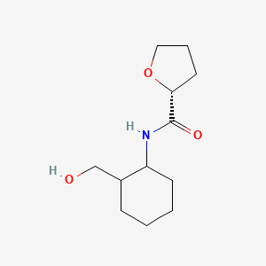 molecular formula C12H21NO3 B6630042 (2R)-N-[2-(hydroxymethyl)cyclohexyl]oxolane-2-carboxamide 