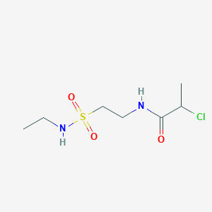 2-chloro-N-[2-(ethylsulfamoyl)ethyl]propanamide