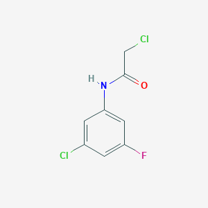 molecular formula C8H6Cl2FNO B6630239 2-chloro-N-(3-chloro-5-fluorophenyl)acetamide 