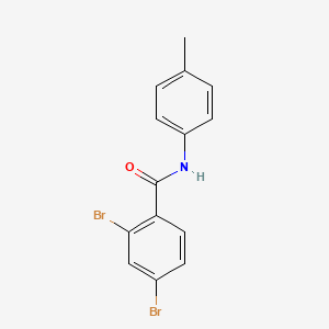 molecular formula C14H11Br2NO B6630254 2,4-dibromo-N-(4-methylphenyl)benzamide 