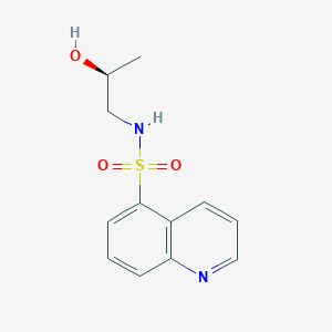 molecular formula C12H14N2O3S B6630279 N-[(2S)-2-hydroxypropyl]quinoline-5-sulfonamide 