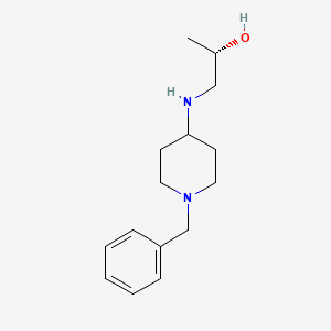 molecular formula C15H24N2O B6630287 (2S)-1-[(1-benzylpiperidin-4-yl)amino]propan-2-ol 