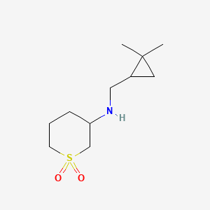 molecular formula C11H21NO2S B6630371 N-[(2,2-dimethylcyclopropyl)methyl]-1,1-dioxothian-3-amine 