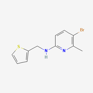 molecular formula C11H11BrN2S B6630417 5-bromo-6-methyl-N-(thiophen-2-ylmethyl)pyridin-2-amine 