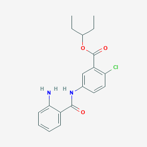 B066305 Benzoic acid, 5-((2-aminobenzoyl)amino)-2-chloro-, 1-ethylpropyl ester CAS No. 178870-07-0