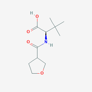molecular formula C11H19NO4 B6630525 (2R)-3,3-dimethyl-2-(oxolane-3-carbonylamino)butanoic acid 