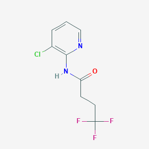molecular formula C9H8ClF3N2O B6630609 N-(3-chloropyridin-2-yl)-4,4,4-trifluorobutanamide 