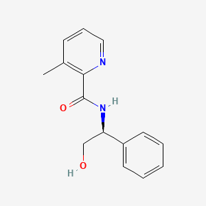 molecular formula C15H16N2O2 B6630653 N-[(1S)-2-hydroxy-1-phenylethyl]-3-methylpyridine-2-carboxamide 