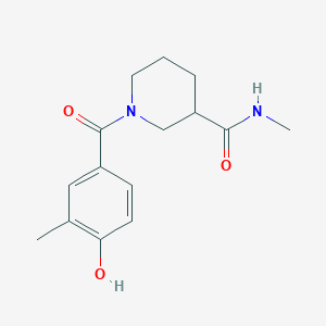 molecular formula C15H20N2O3 B6630714 1-(4-hydroxy-3-methylbenzoyl)-N-methylpiperidine-3-carboxamide 